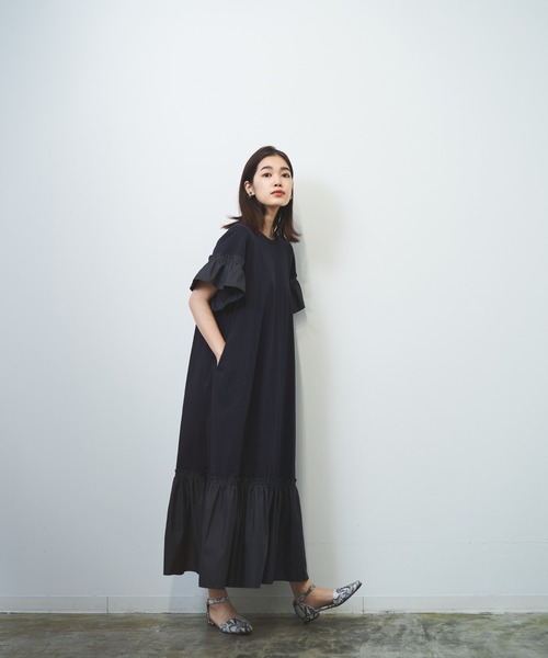 【WEB限定】異素材ドッキングカットワンピース