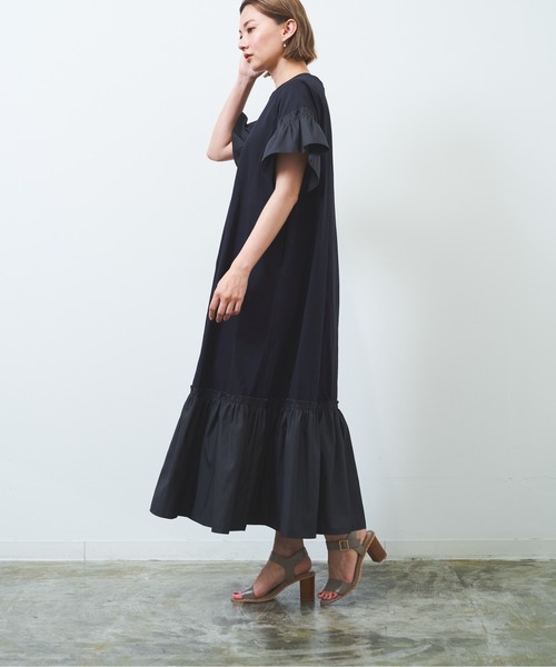 【WEB限定】異素材ドッキングカットワンピース