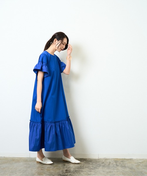 【WEB限定】異素材ドッキングカットワンピース