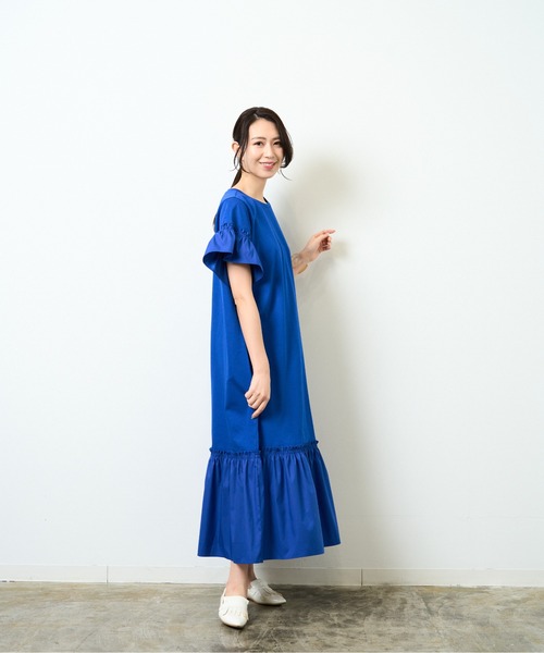 【WEB限定】異素材ドッキングカットワンピース