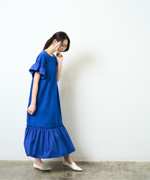 【WEB限定】異素材ドッキングカットワンピース