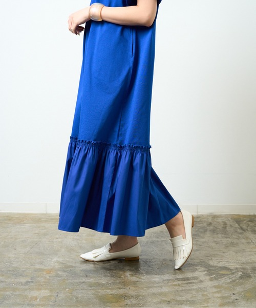 【WEB限定】異素材ドッキングカットワンピース