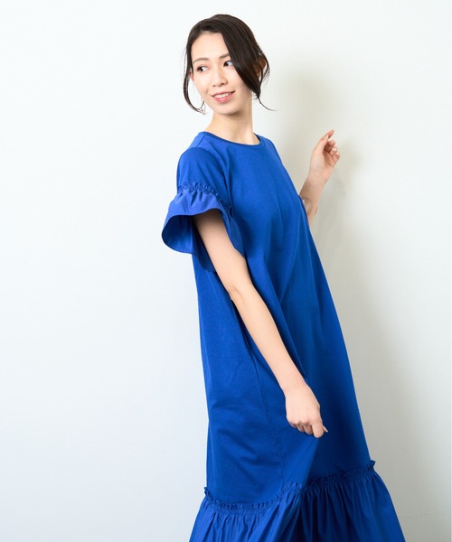 【WEB限定】異素材ドッキングカットワンピース