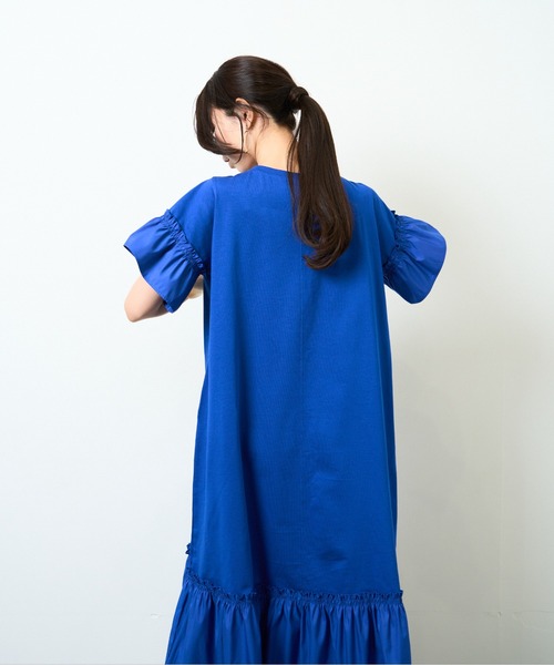 【WEB限定】異素材ドッキングカットワンピース