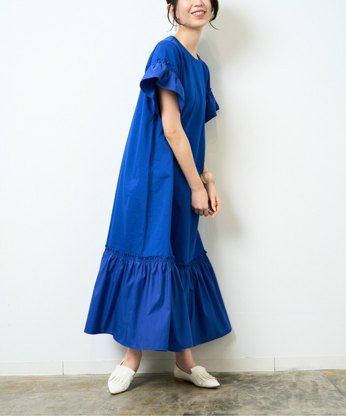 【WEB限定】異素材ドッキングカットワンピース