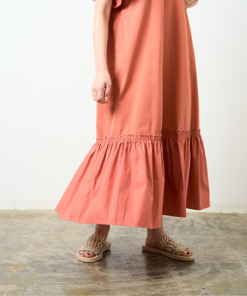 【WEB限定】異素材ドッキングカットワンピース