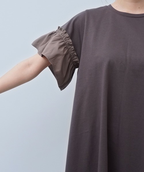【WEB限定】異素材ドッキングカットワンピース