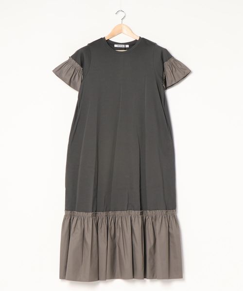 【WEB限定】異素材ドッキングカットワンピース