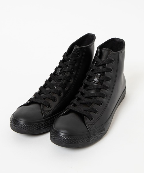 WEGO(ウィゴー)の「WEGO/フェイクレザーハイカットスニーカー(スニーカー・メンズ・ブラック・MEDIUM/LARGE/SMALL)」の1枚目の写真