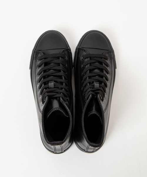 WEGO(ウィゴー)の「WEGO/フェイクレザーハイカットスニーカー(スニーカー・メンズ・ブラック・MEDIUM/LARGE/SMALL)」の6枚目の写真