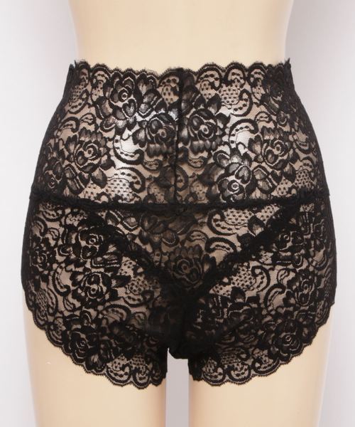 セール】総レースウエスト丈深めショーツ（ショーツ）｜Lace