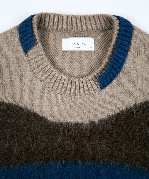 TAUPE（トープ）の「【TAUPE】モヘヤインターシャクルーニット（ニット  