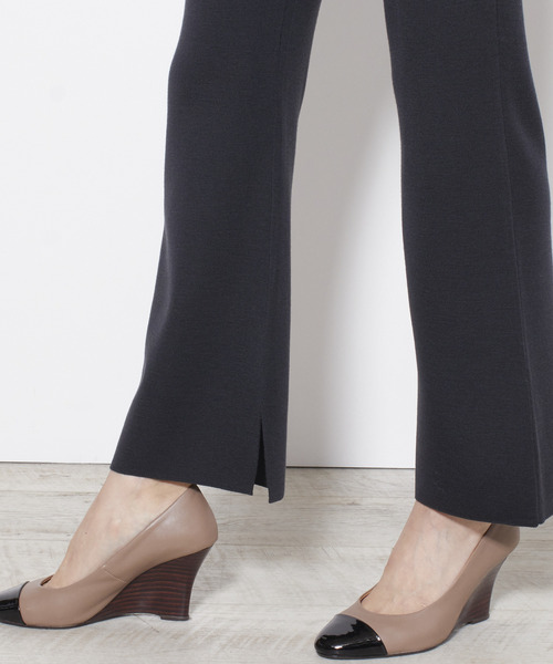 Tiara（ティアラ）の「総針ニットフレアパンツ（その他パンツ・レディース・グレー系その他/チャコール・FREE）」の9枚目の写真