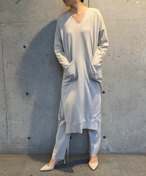 Tiara（ティアラ）の「総針ニットフレアパンツ（その他パンツ・レディース・グレー系その他/チャコール・FREE）」の13枚目の写真