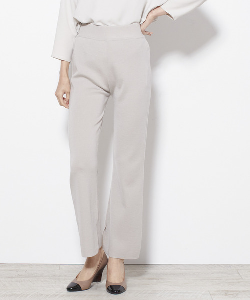 Tiara（ティアラ）の「総針ニットフレアパンツ（その他パンツ・レディース・グレー系その他/チャコール・FREE）」の14枚目の写真