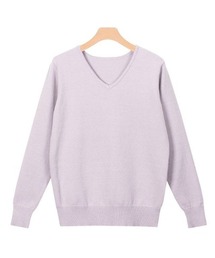 ネックが選べるプレミアムカシミヤタッチニット