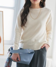 Pierrot（ピエロ）の「ネックが選べるプレミアムカシミヤタッチニット（ニット/セーター）」