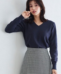 Pierrot（ピエロ）の「ネックが選べるプレミアムカシミヤタッチニット（ニット/セーター）」