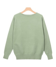 選べるネックプレミアムカシミヤタッチニット