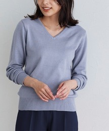 選べるネックプレミアムカシミヤタッチニット