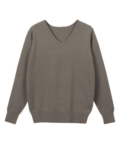 ネックが選べるプレミアムカシミヤタッチニット（ニット/セーター