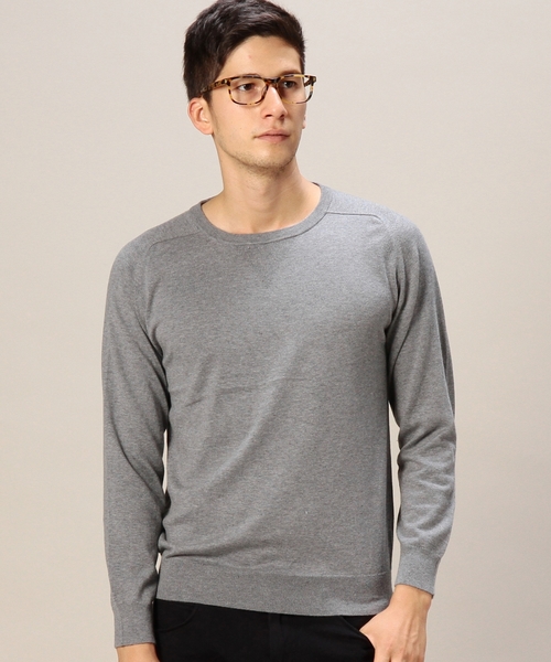 BEAUTY&YOUTH UNITED ARROWS（ビューティーアンドユースユナイテッドアローズ）の「BY コットン カシミヤ ニット ◆（ニット/セーター・メンズ・ホワイト/グレー/ロイヤルブルー・X-LARGE/LARGE/SMALL/MEDIUM）」の2枚目の写真