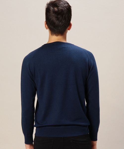 BEAUTY&YOUTH UNITED ARROWS（ビューティーアンドユースユナイテッドアローズ）の「BY コットン カシミヤ ニット ◆（ニット/セーター・メンズ・ホワイト/グレー/ロイヤルブルー・X-LARGE/LARGE/SMALL/MEDIUM）」の6枚目の写真