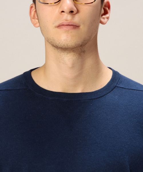 BEAUTY&YOUTH UNITED ARROWS（ビューティーアンドユースユナイテッドアローズ）の「BY コットン カシミヤ ニット ◆（ニット/セーター・メンズ・ホワイト/グレー/ロイヤルブルー・X-LARGE/LARGE/SMALL/MEDIUM）」の7枚目の写真