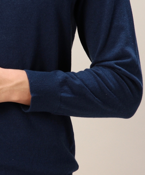 BEAUTY&YOUTH UNITED ARROWS（ビューティーアンドユースユナイテッドアローズ）の「BY コットン カシミヤ ニット ◆（ニット/セーター・メンズ・ホワイト/グレー/ロイヤルブルー・X-LARGE/LARGE/SMALL/MEDIUM）」の8枚目の写真