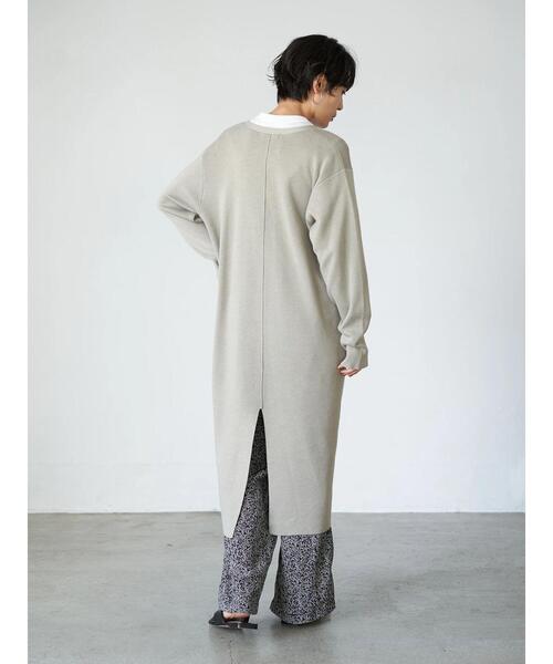 AMERICAN HOLIC（アメリカンホリック）の「フロントボタンロングカーディガン（カーディガン/ボレロ・レディース・ブラック/グレイッシュベージュ/DK.Gray・FREE）」の15枚目の写真