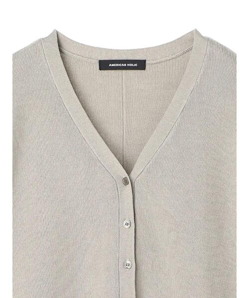 AMERICAN HOLIC（アメリカンホリック）の「フロントボタンロングカーディガン（カーディガン/ボレロ・レディース・ブラック/グレイッシュベージュ/DK.Gray・FREE）」の17枚目の写真