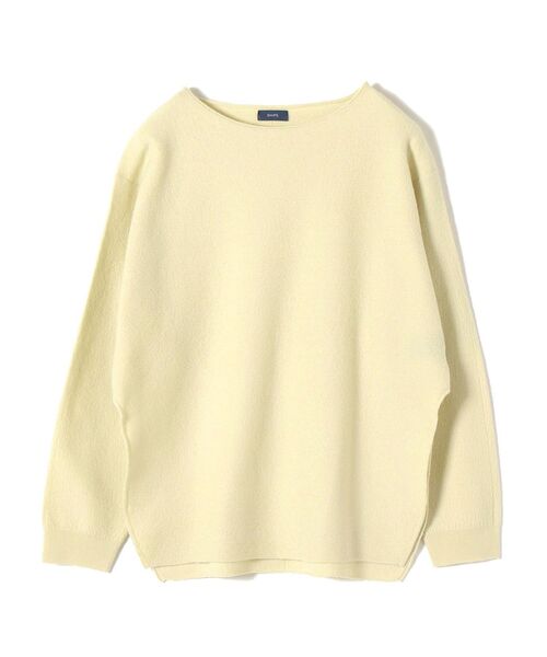 SHIPS（シップス）の「ウールサイドスリットプルオーバーニット（ニット/セーター・レディース・ベージュ/オフホワイト/ダークグレー・ONE SIZE）」の9枚目の写真