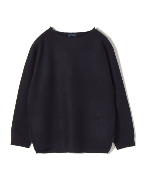 SHIPS（シップス）の「ウールサイドスリットプルオーバーニット（ニット/セーター・レディース・ベージュ/オフホワイト/ダークグレー・ONE SIZE）」の8枚目の写真