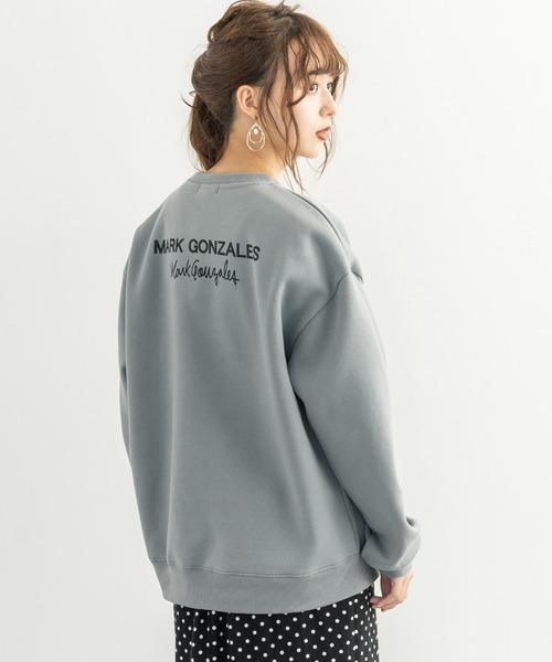 Mark Gonzales(マーク・ゴンザレス)の「Mark Gonzales 別注 ビッグシルエット バックプリント 裏起毛 クルーネックスウェットトレーナー(スウェット・メンズ・ブラック/ベージュ/ブラウン/グレー/オフホワイト/グリーン/ブルー/ベージュ系その他/ブラック系その他/ブラウン系その他/グリーン系その他/グレー系その他/ホワイト系その他/ブルー系その他/ベージュ系その他2/ブラック系その他2/ブラウン系その他2/グリーン系その他2/グレー系その他2/ホワイト系その他2/ブルー系その他2・M/L/XL)」の9枚目の写真