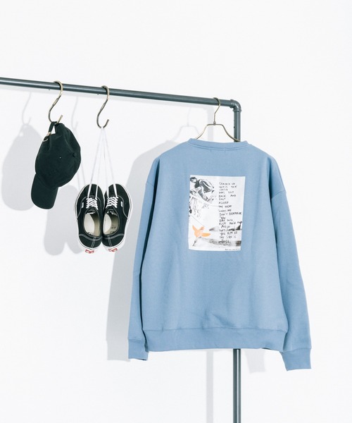 Mark Gonzales(マーク・ゴンザレス)の「Mark Gonzales 別注 ビッグシルエット バックプリント 裏起毛 クルーネックスウェットトレーナー(スウェット・メンズ・ブラック/ベージュ/ブラウン/グレー/オフホワイト/グリーン/ブルー/ベージュ系その他/ブラック系その他/ブラウン系その他/グリーン系その他/グレー系その他/ホワイト系その他/ブルー系その他/ベージュ系その他2/ブラック系その他2/ブラウン系その他2/グリーン系その他2/グレー系その他2/ホワイト系その他2/ブルー系その他2・M/L/XL)」の19枚目の写真
