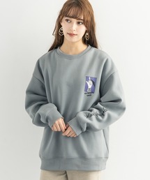 Mark Gonzales 別注 ビッグシルエット バックプリント 裏起毛 クルーネックスウェットトレーナー
