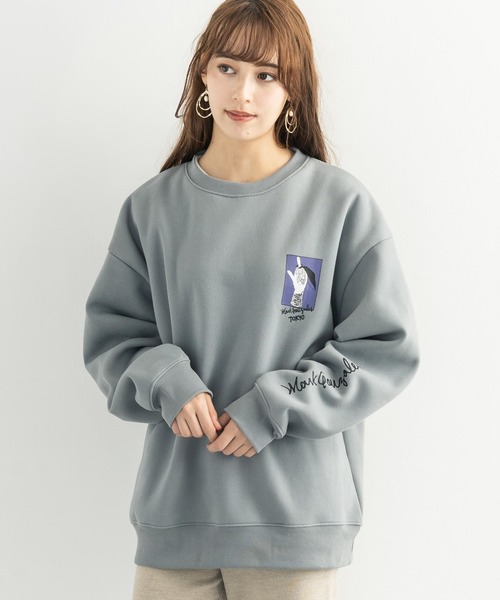Mark Gonzales(マーク・ゴンザレス)の「Mark Gonzales 別注 ビッグシルエット バックプリント 裏起毛 クルーネックスウェットトレーナー(スウェット・メンズ・ブラック/ベージュ/ブラウン/グレー/オフホワイト/グリーン/ブルー/ベージュ系その他/ブラック系その他/ブラウン系その他/グリーン系その他/グレー系その他/ホワイト系その他/ブルー系その他/ベージュ系その他2/ブラック系その他2/ブラウン系その他2/グリーン系その他2/グレー系その他2/ホワイト系その他2/ブルー系その他2・M/L/XL)」の10枚目の写真