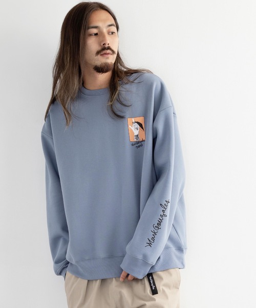 Mark Gonzales(マーク・ゴンザレス)の「Mark Gonzales 別注 ビッグシルエット バックプリント 裏起毛 クルーネックスウェットトレーナー(スウェット・メンズ・ブラック/ベージュ/ブラウン/グレー/オフホワイト/グリーン/ブルー/ベージュ系その他/ブラック系その他/ブラウン系その他/グリーン系その他/グレー系その他/ホワイト系その他/ブルー系その他/ベージュ系その他2/ブラック系その他2/ブラウン系その他2/グリーン系その他2/グレー系その他2/ホワイト系その他2/ブルー系その他2・M/L/XL)」の21枚目の写真