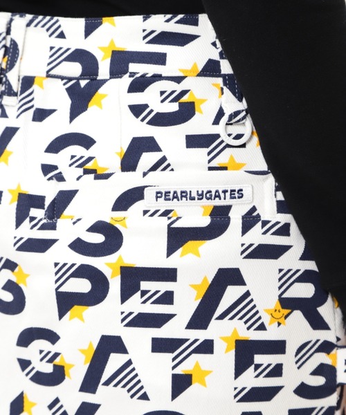 PEARLY GATES パーリーゲイツ ベルト付ストレッチスカート 総柄