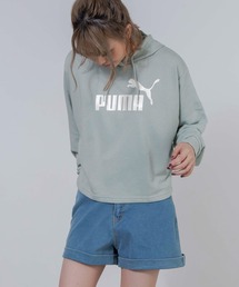 ∴WEGO/PUMA METALLICクロップドフーディスウェット