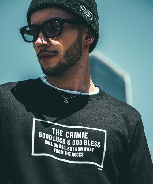 CRIMIE(クライミー)の「SWEAT BOX LOGO CREW NECK(スウェット・メンズ・ヘザーグレー/ブラック・XL/S/M/XXL/L)」の8枚目の写真