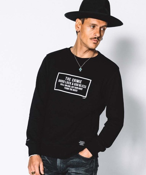 CRIMIE(クライミー)の「SWEAT BOX LOGO CREW NECK(スウェット・メンズ・ヘザーグレー/ブラック・XL/S/M/XXL/L)」の21枚目の写真