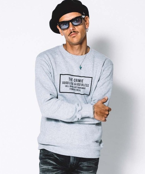 CRIMIE(クライミー)の「SWEAT BOX LOGO CREW NECK(スウェット・メンズ・ヘザーグレー/ブラック・XL/S/M/XXL/L)」の20枚目の写真