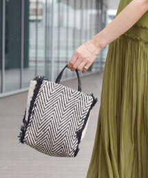Ray BEAMS（レイビームス）の「Lilas Campbell × Ray BEAMS / 別注 フリンジ トートバッグ（トートバッグ・レディース）」