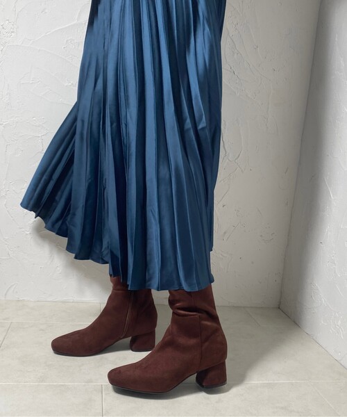 ESPERANZA(エスペランサ)の「◆【20秋冬】スクエアヒールサイドジップロングブーツ(ブーツ・レディース・ダークブラウン系/ブラック/ブラック系/アイボリー・L/M/S/LL)」の11枚目の写真