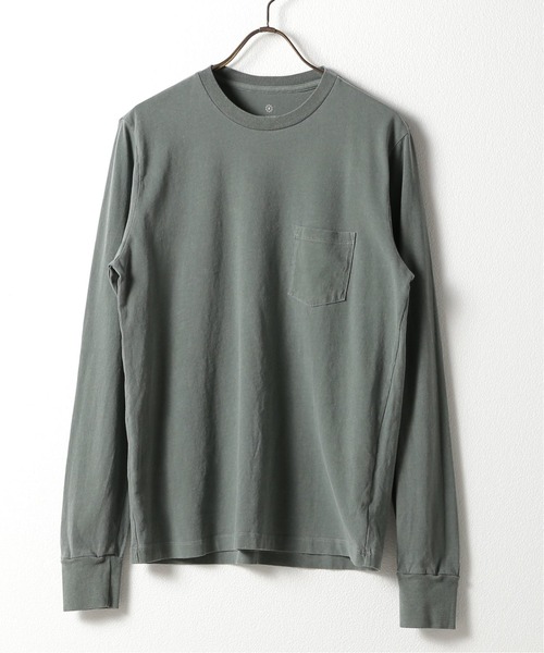 SAVE KHAKI UNITED(セーブカーキユナイテッド)の「SAVE KHAKI UNITED L/S POCKET TEE(Tシャツ/カットソー・メンズ・ホワイト/ブラック/クリアブルー/アーミー・SMALL/MEDIUM/X-SMALL)」の4枚目の写真