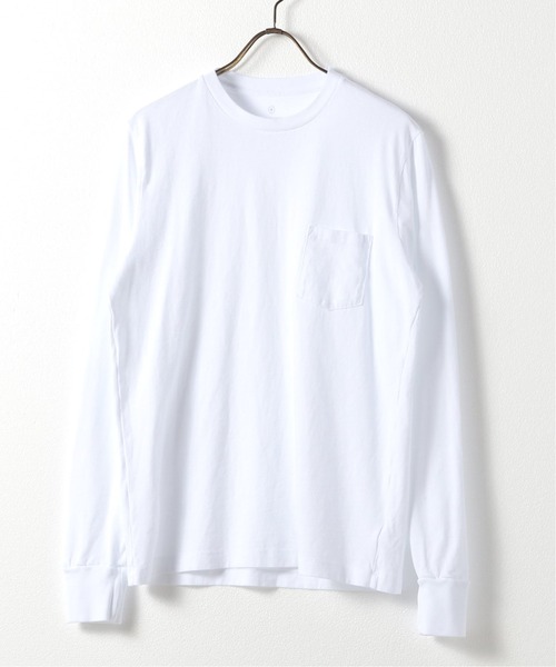 SAVE KHAKI UNITED(セーブカーキユナイテッド)の「SAVE KHAKI UNITED L/S POCKET TEE(Tシャツ/カットソー・メンズ・ホワイト/ブラック/クリアブルー/アーミー・SMALL/MEDIUM/X-SMALL)」の2枚目の写真