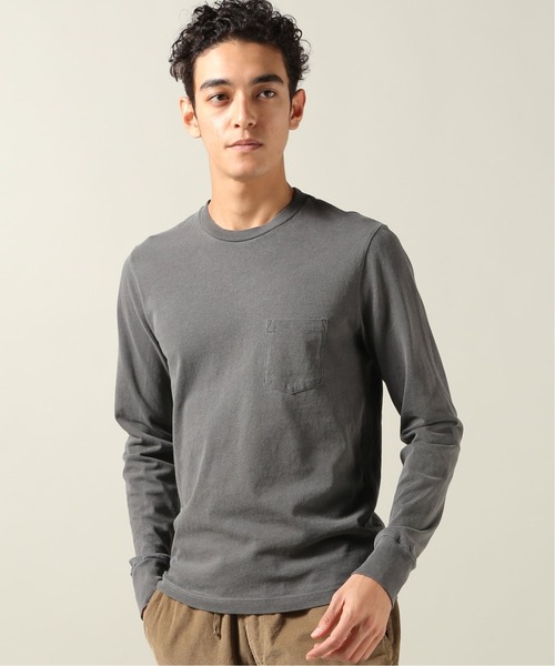 SAVE KHAKI UNITED(セーブカーキユナイテッド)の「SAVE KHAKI UNITED L/S POCKET TEE(Tシャツ/カットソー・メンズ・ホワイト/ブラック/クリアブルー/アーミー・SMALL/MEDIUM/X-SMALL)」の5枚目の写真