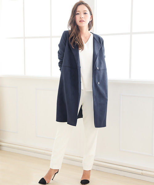 セール ブランド古着 ノーカラーコート ノーカラーコート Girl ガール のファッション通販 Zozoused