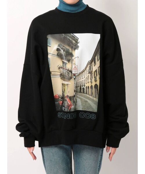 jouetie（ジュエティ）の「タートルレイヤードBIGプルオーバー（スウェット・レディース・オフホワイト/ブラック/ライトブルー・MEDIUM）」の17枚目の写真